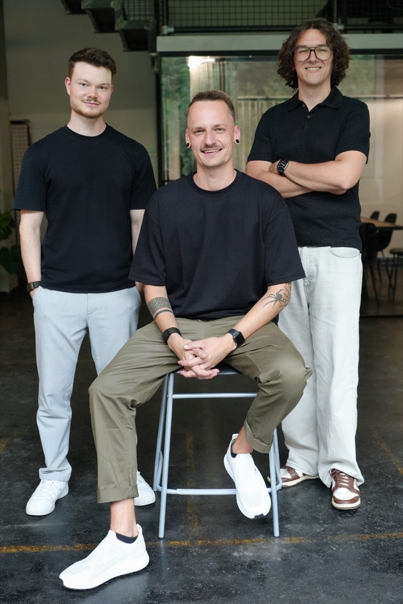 Patrick, Stefan und Peter, die drei Gründer von nonoise.digital